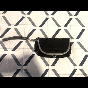 GUESS Fold-Over Kiss Lock Clutch Wristlet